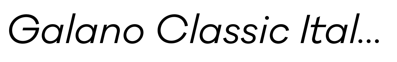 Galano Classic Italic